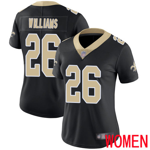 New Orleans Saints Limited Black Women P J Williams Home Jersey NFL Football 26 Vapor Untouchable Jersey
